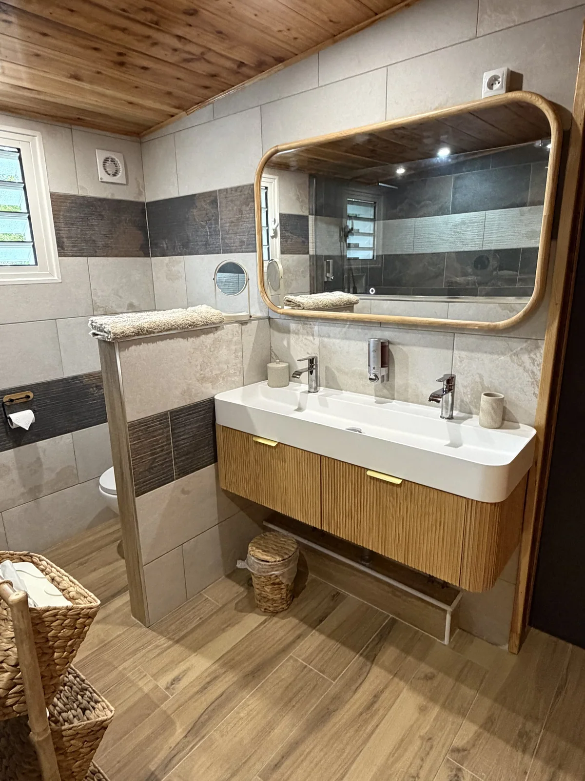 La salle de bain du studio Les 3 Salazes